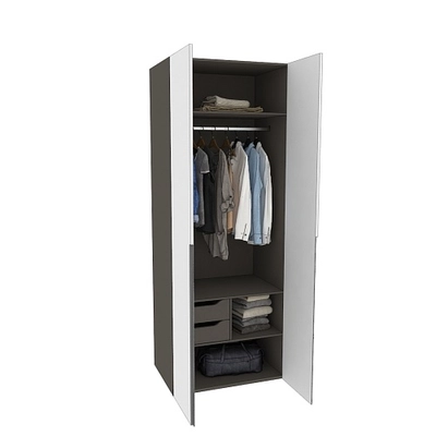 Шкаф 2 дверный, фасады в эмали LE210.60-2