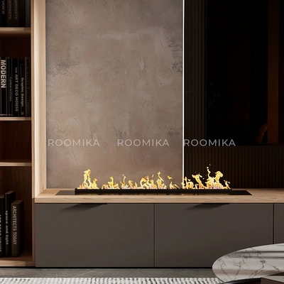 Тумба ТВ напольная с электрокамином L548.450