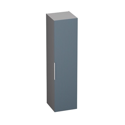 Шкаф однодверный с полками, фрезерованные фасады в эмали LE244.60
