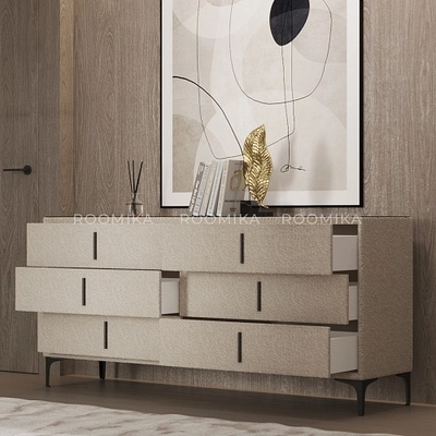 Cпальня с мягкой кроватью ВЕРСАЛ и мягкими тумбами 201