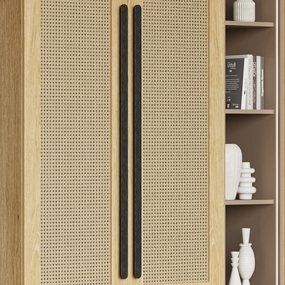 Шкафная группа, фасады натуральный ротанг Лацио 17