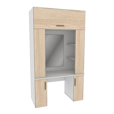 Стол туалетный с секцией и зеркалом L404.60