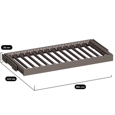 ALFA Выдвижная брючница наборного типа в базу 900 мм, FRM5806.864.01