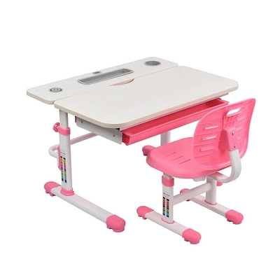 Комплект парта + стул Littonia Pink-w + лампа