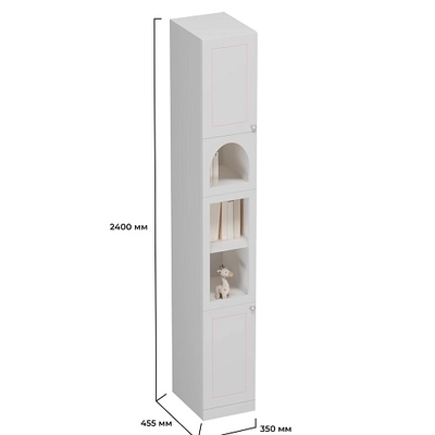 Шкаф-пенал с фигурным вырезом A249.1