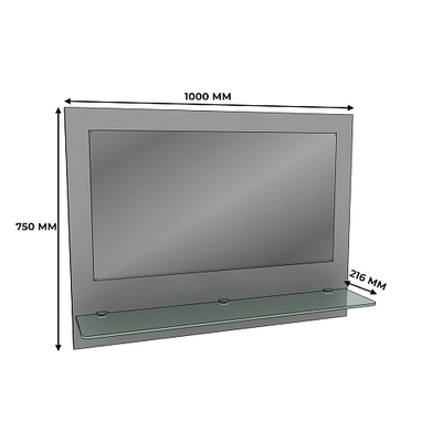 Панель с зеркалом, фасады МДФ CG-1000