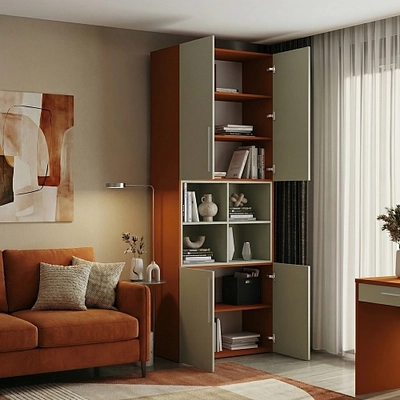 Шкаф книжный с нишей L216