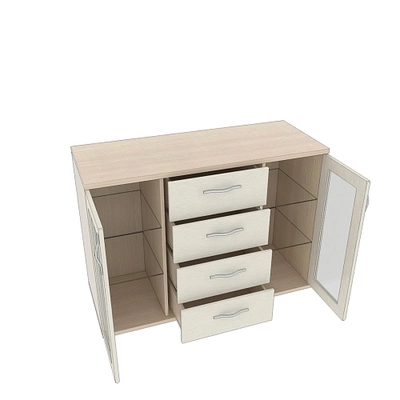 Комод со стеклянными полками P707.1