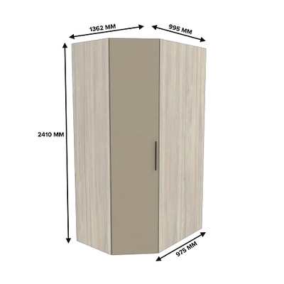 Шкаф угловой L209.60 L/R