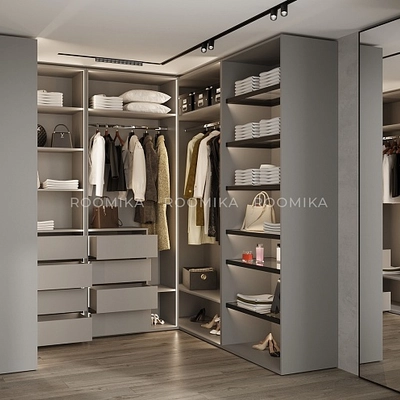 Гардеробная система без фасадов Элементис 4