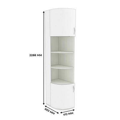 Шкаф завершающий с нишей P232.4 L/R