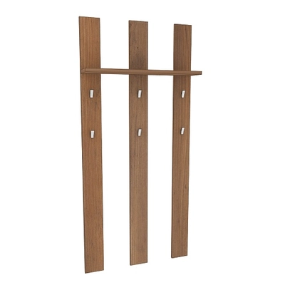 Панель широкая с полкой и крючками L100