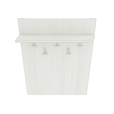 Вешалка настенная с  радиусной полкой P178 L/R