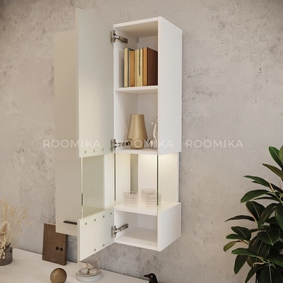 Шкаф навесной со стеклом, с подсветкой L381.2