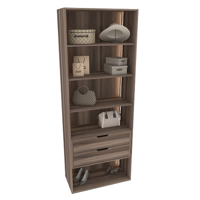 Шкаф с встроенными ящиками с подсветкой R214.2