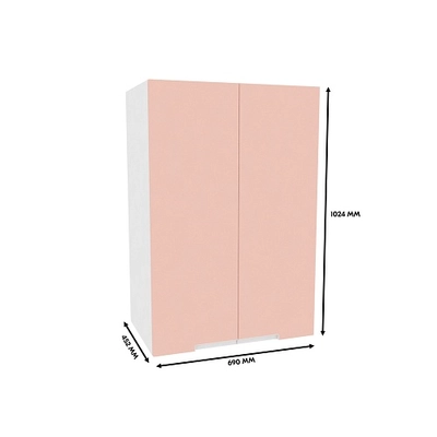 Антресоль двудверная, фасады в эмали LE339.44