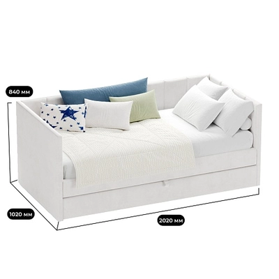 Кровать со вторым выдвижным спальным местом ЛАЙН 2