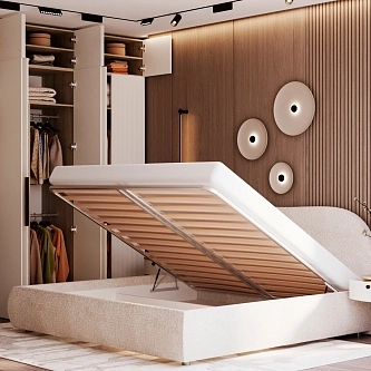 Лацио спальня, фрезерованные фасады в эмали 15