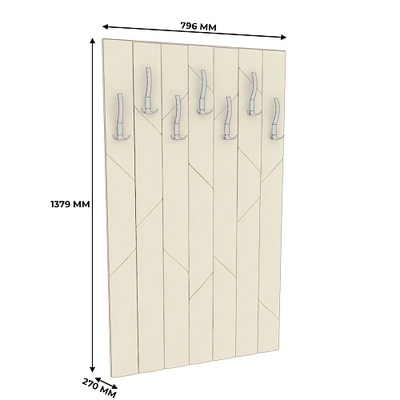 Панель мягкая с крючками P170