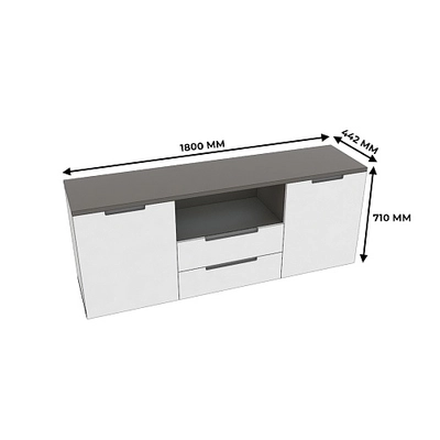 Тумба напольная с подсветкой, фасады в эмали LE504