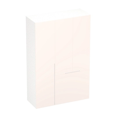 Шкаф двухдверный с фальш-стенкой и раздвижжными дверьми, фасады в эмали LE205 L/R