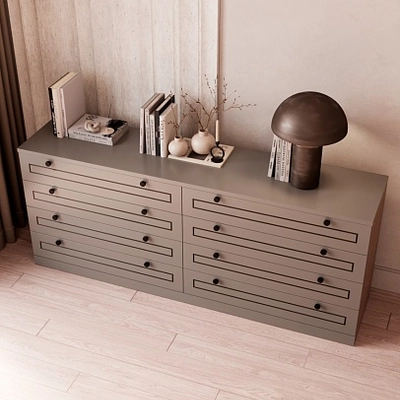 Комод с ящиками узкий с эмалевой столешницей A728.45ES