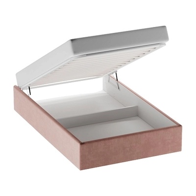 Мягкая кровать-подиум с коробом для хранения, 90x190