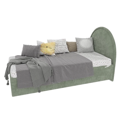 Кровать односпальная мягкая БАББЛ с подъемным механизмом