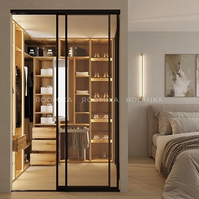 Гардеробная система без фасадов Элементис 7