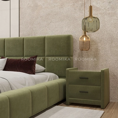 Кровать двуспальная мягкая КВАДРО-СОФТ  с подъемным механизмом, 140x200