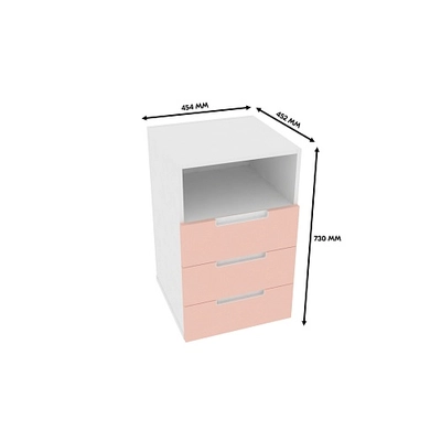 Тумба-опора для столешницы, фасады в эмали LE723