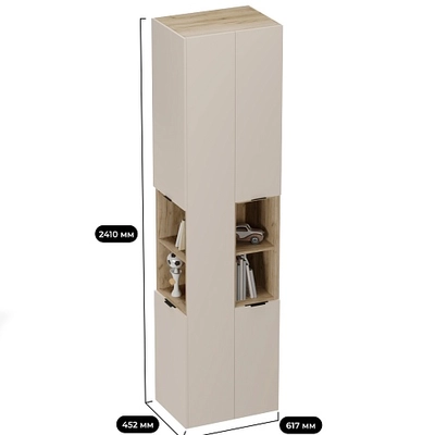 Шкаф-стеллаж завершающий LG219.1 L/R