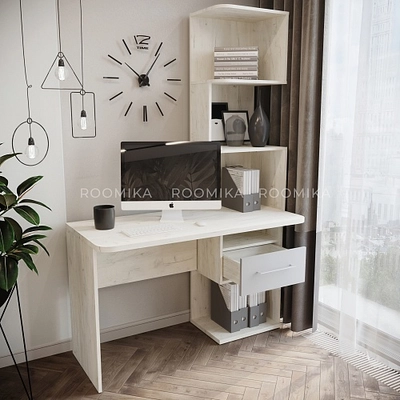 Рабочий стол со встроенным стеллажом HOF420