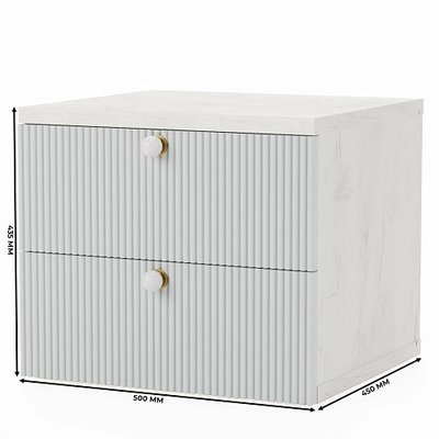 Тумба прикроватная, фасады в эмали LE701