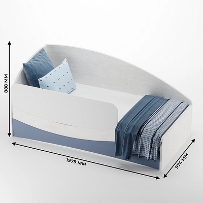 Кровать односпальная P901 с подъемным механизмом, 90x190