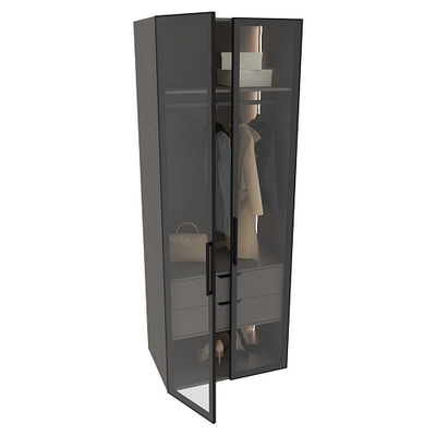 Шкаф для спальни с двумя ящиками и штангой с подсветкой R210.60-2