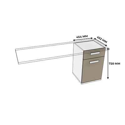 Тумба опора для стола E702