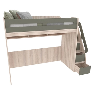 Кровать-чердак E977, 90x200 L/R