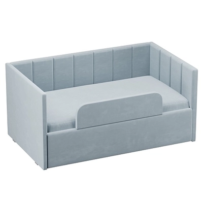 Кровать с подъемным механизмом и ящиком для белья с бортиком ЛАЙН 1, 90х160