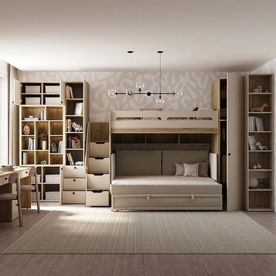 Шкаф книжный L223.1 с подсветкой