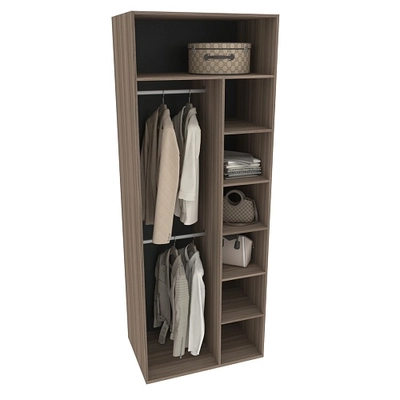 Шкаф 2 дверный, фрезерованные фасады в эмали LE210.60-4