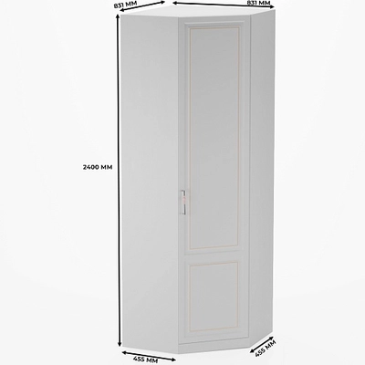 Шкаф угловой с перемычкой A218.1P