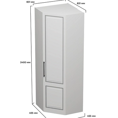 Шкаф угловой с перемычкой A218.1P