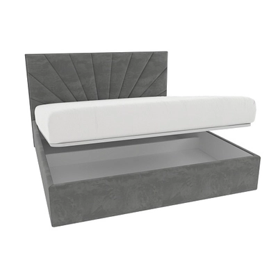 Кровать двуспальная мягкая САНРАЙС с подъемным механизмом, 200x200