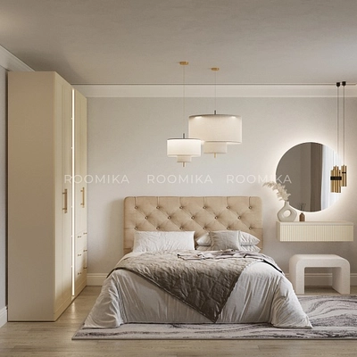 Кровать двуспальная мягкая МИРА с подъемным механизмом, 140x200