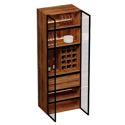 Шкаф напольный со стеклом с подсветкой T252.90.200