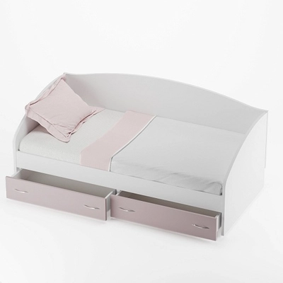 Кровать односпальная с ящиками P902N, 90x190