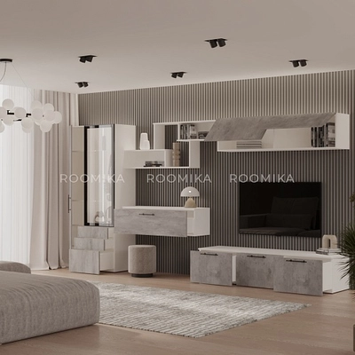 Антресоль с двумя откидными дверями R312.35