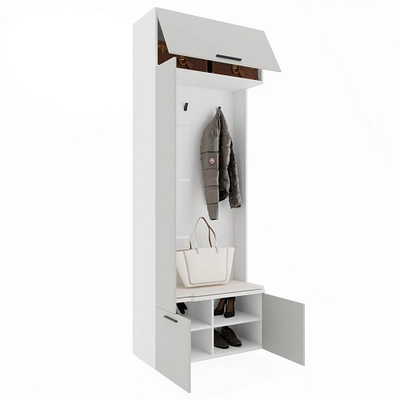 Секция с вешалкой и полками L409 L/R