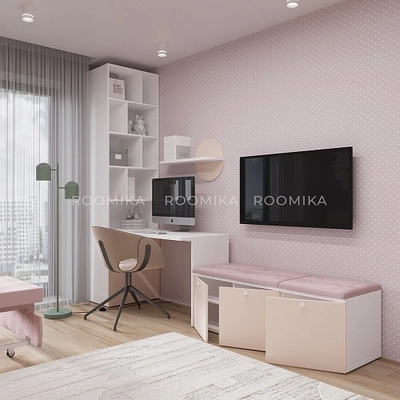 Школьный уголок для девочки Лацио 70